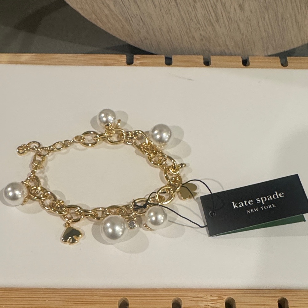 Kate Spade Gold Bracelet with Pearl Accents - Picture 7 of 7